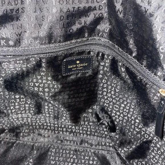 Kate Spade Black Greta Court Glitter Shoulder Tote Bag - Picture 4 of 10